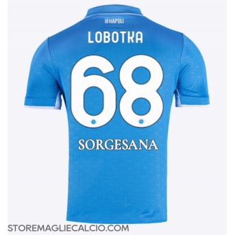 SSC Napoli Stanislav Lobotka #68 Maglia Gara Casa Repliche 2024-25